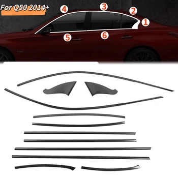 thumbnail image 2 of 2014-2020 Infiniti Q50 Glossy Black Interior Trim Decals – DIY Pattern Accents 2 of 5