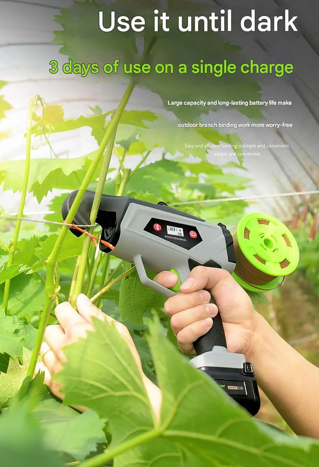 Tree Binding Machine Electric Binding Tapetool - Efficient Plant Tying Machine