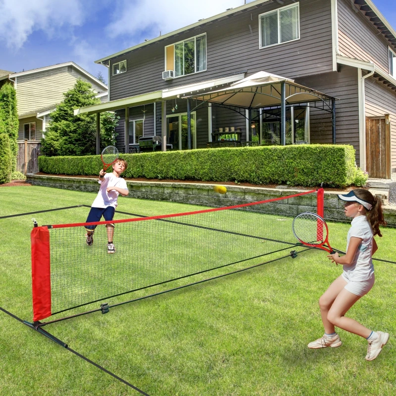 Набор Сетчатой стойки для теннисных тренировок с наземными полосками