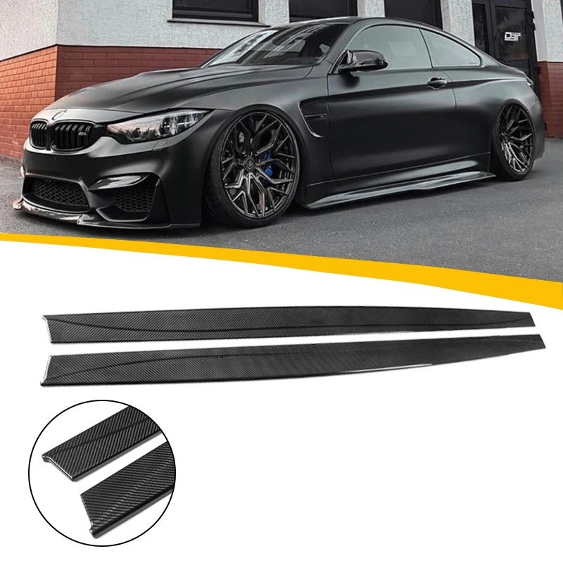 factory customize car carbon fiber side skirts for BMW F80 F82 M4