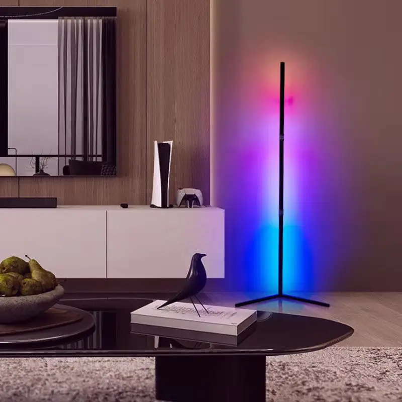 Modern Purple Floor Lamps RGB Floor Light Nordic Upright Floor
