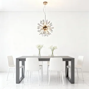 JACKSUN Postmodern Art Lamp Crystal Chandelier Restaurant Chandelier American Vintage Living Room Light Fixture