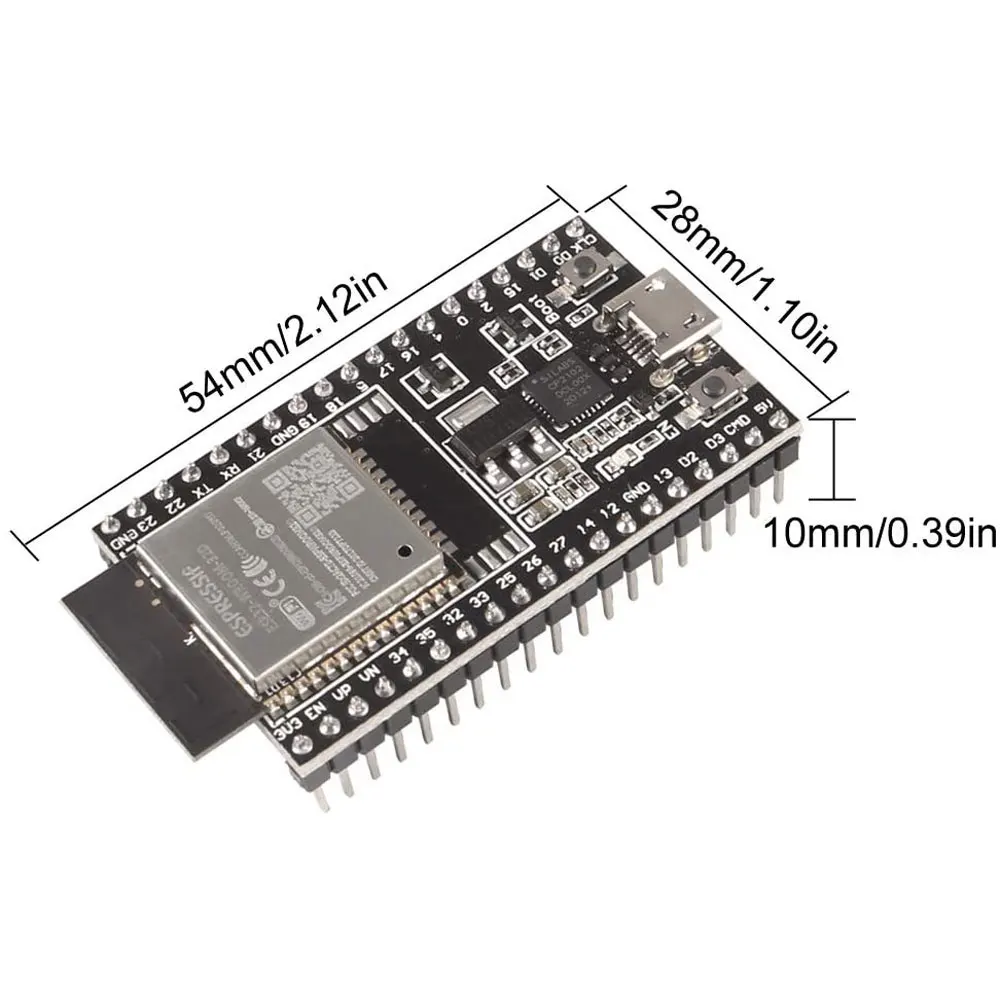 Esp32 Esp-wroom-32 Esp32 Wroom Esp-32s Development Board Wifi Blue ...