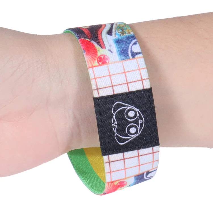 Custom Logo Design Stretchy Promotional Soft Polyester Event Mens Rfid