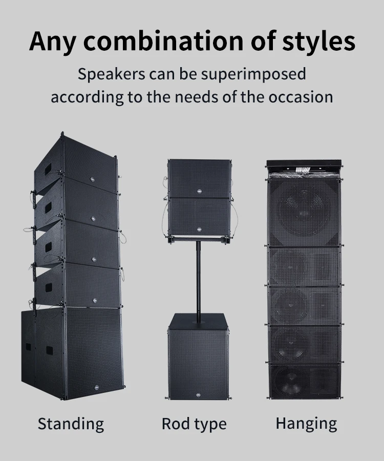 Powered Outdoor Speaker Line Array System Professional 18