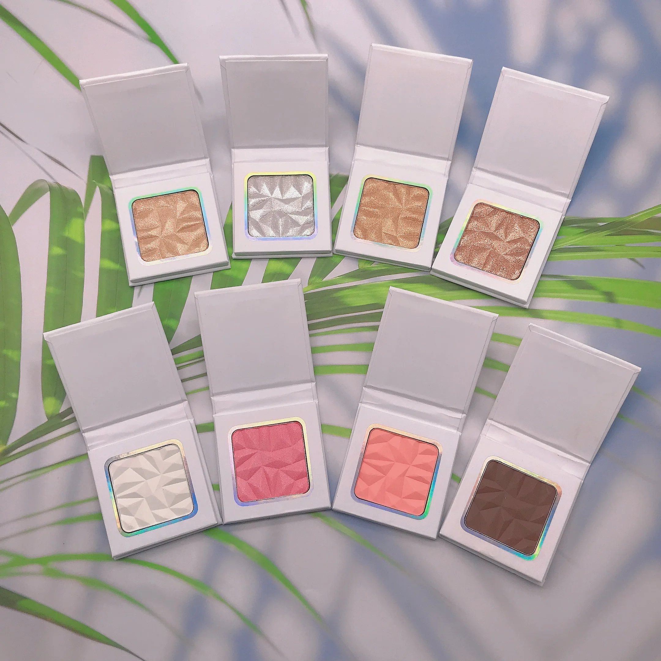 Бестселлер, одиночная палитра хайлайтер, частная этикетка, веганская, долговечная, румяна хайлайтер, контурная палитра