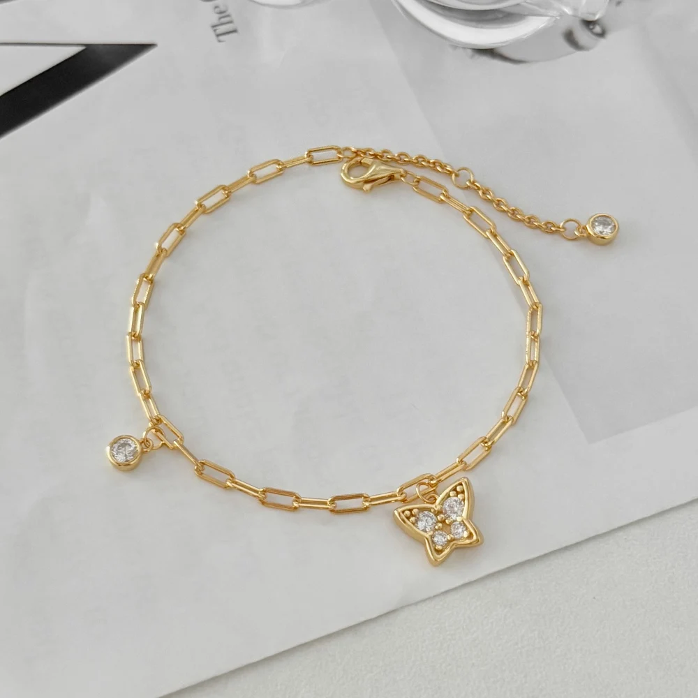 KAKODIY Personalized Statement Design Jewelry Oem Odm 925 Sterling Silver Butterfly Pendant 5A Zircon Zirconia Bracelet detail 4