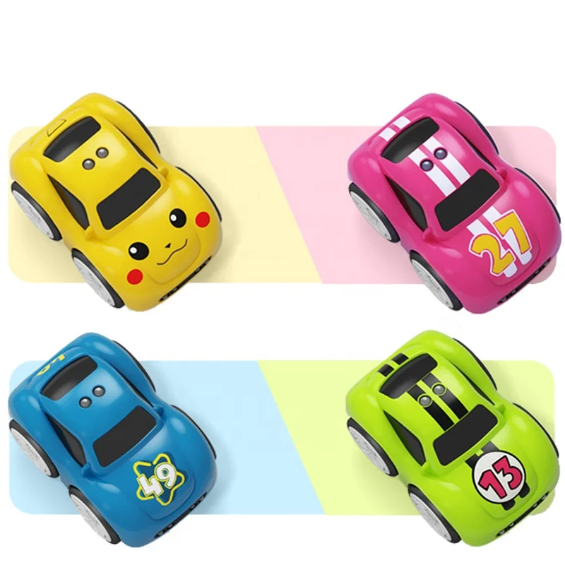 Mini RC Intelligent Sensor Car Radio Controlled Electric Cute Cars Remote  Control Car Cartoon Mode Smart Music Light Vehicle Toy