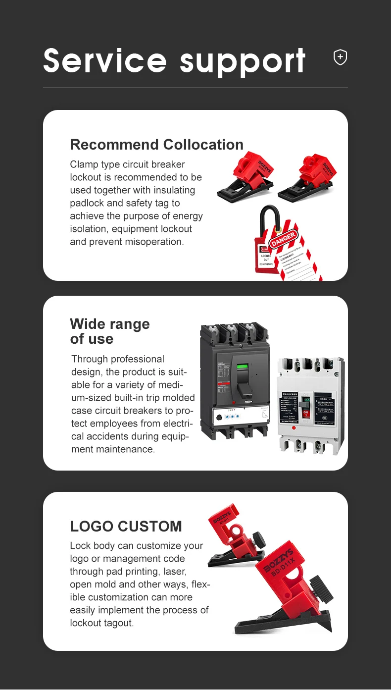 Single-pole Circuit Breaker Lockout Tagout Device For Electrical Safety ...