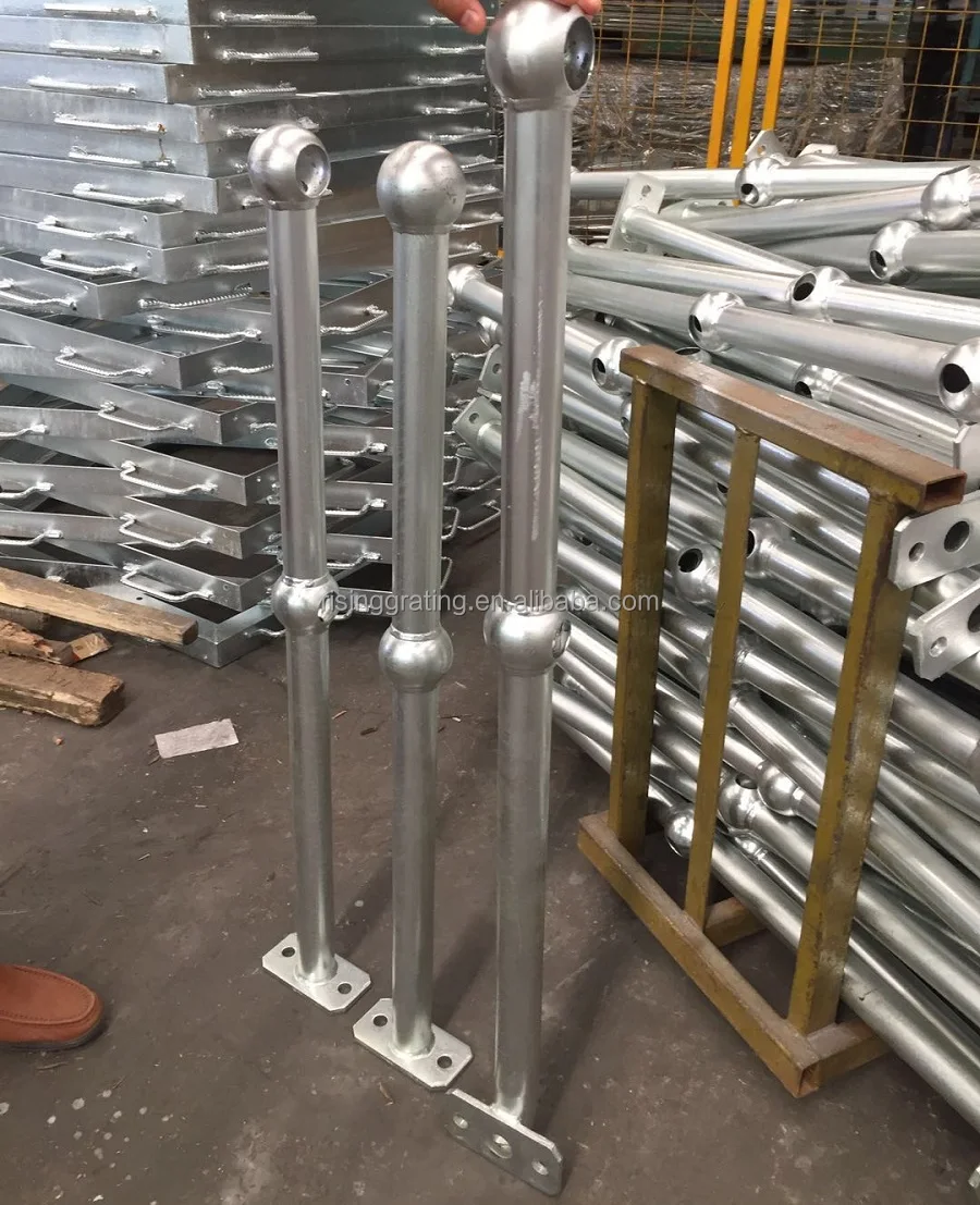 Galvanized Metal Stainless Steel Pipe Stair Railing Aluminium Guardrail ...