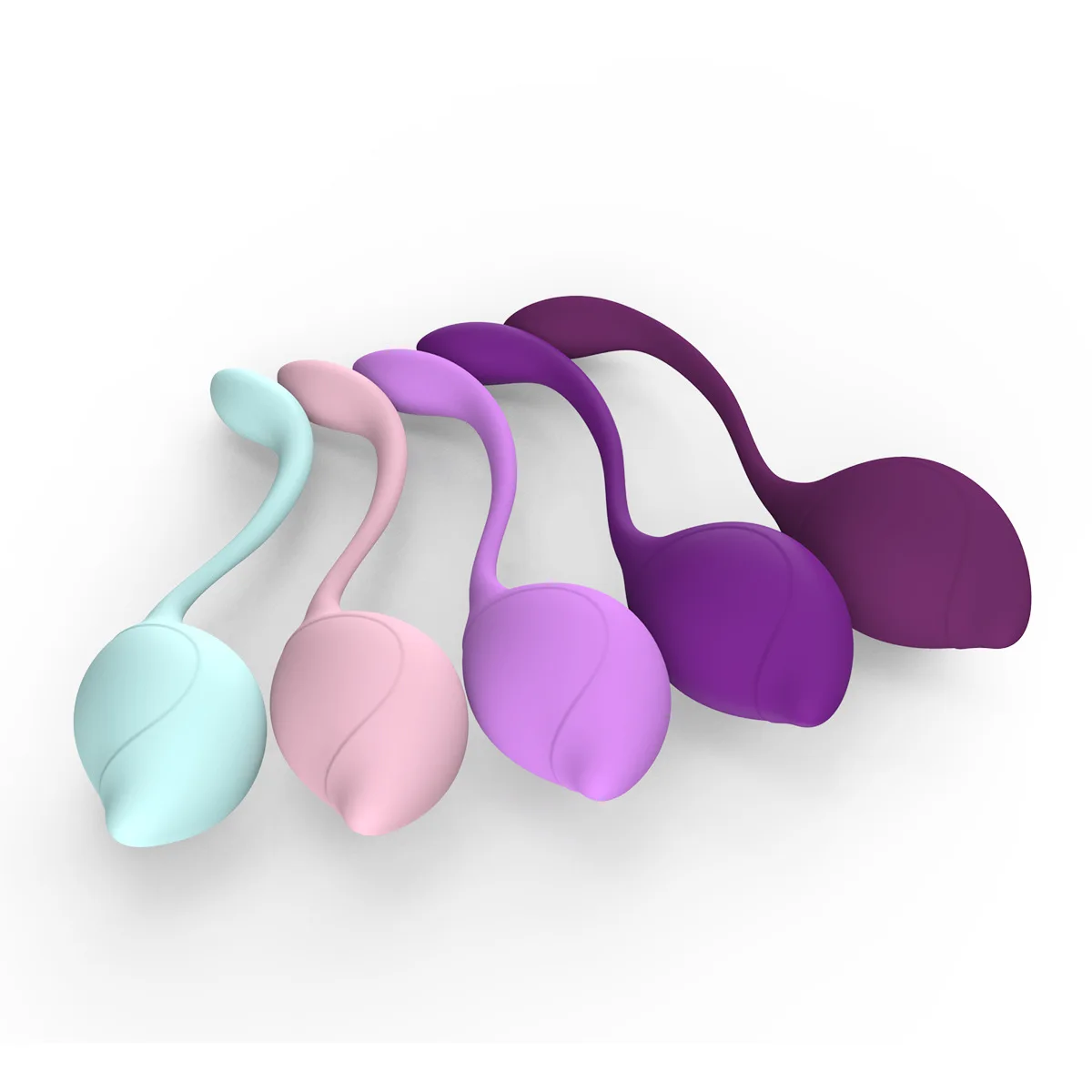 Intergrated Molding Easy to Enter Fit Women Private Structure Female Masturbation 5 Sets Kegel Egg Shape Exercise Ball