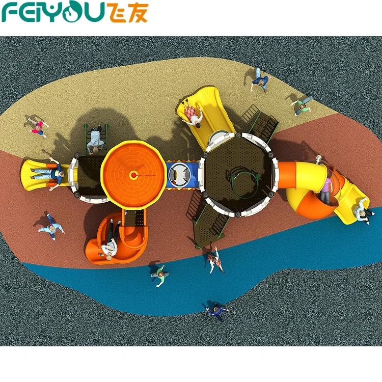 China Factory Plastic Equipment Commercial Preschool Outdoor Children Playground