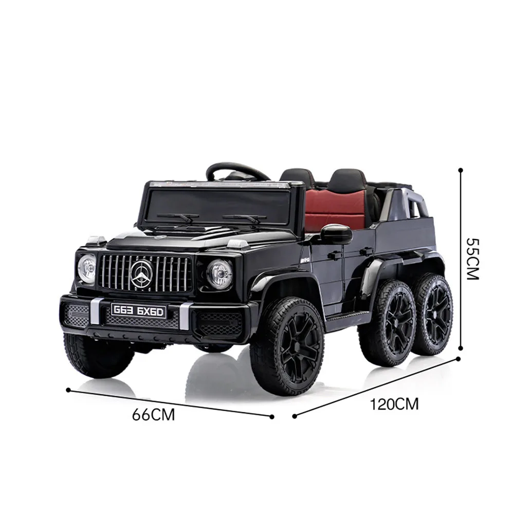 Children Electric Ride-On Car Adult Compatible Multi-Tire Baby Toy Boys Girls Remote Control Double Seater Off-Road Vehicle