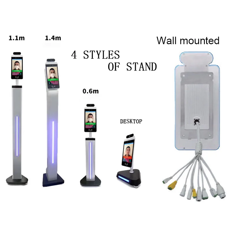 7/8 inch biometric  face recognition door access control  system dynamic camera facial recognition machine