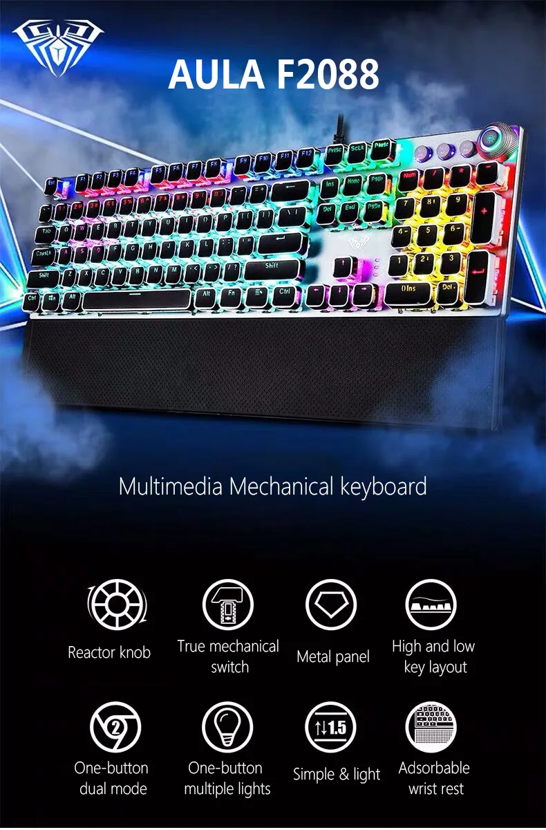 Aula Gaming Mechanical Keyboard Retro 
