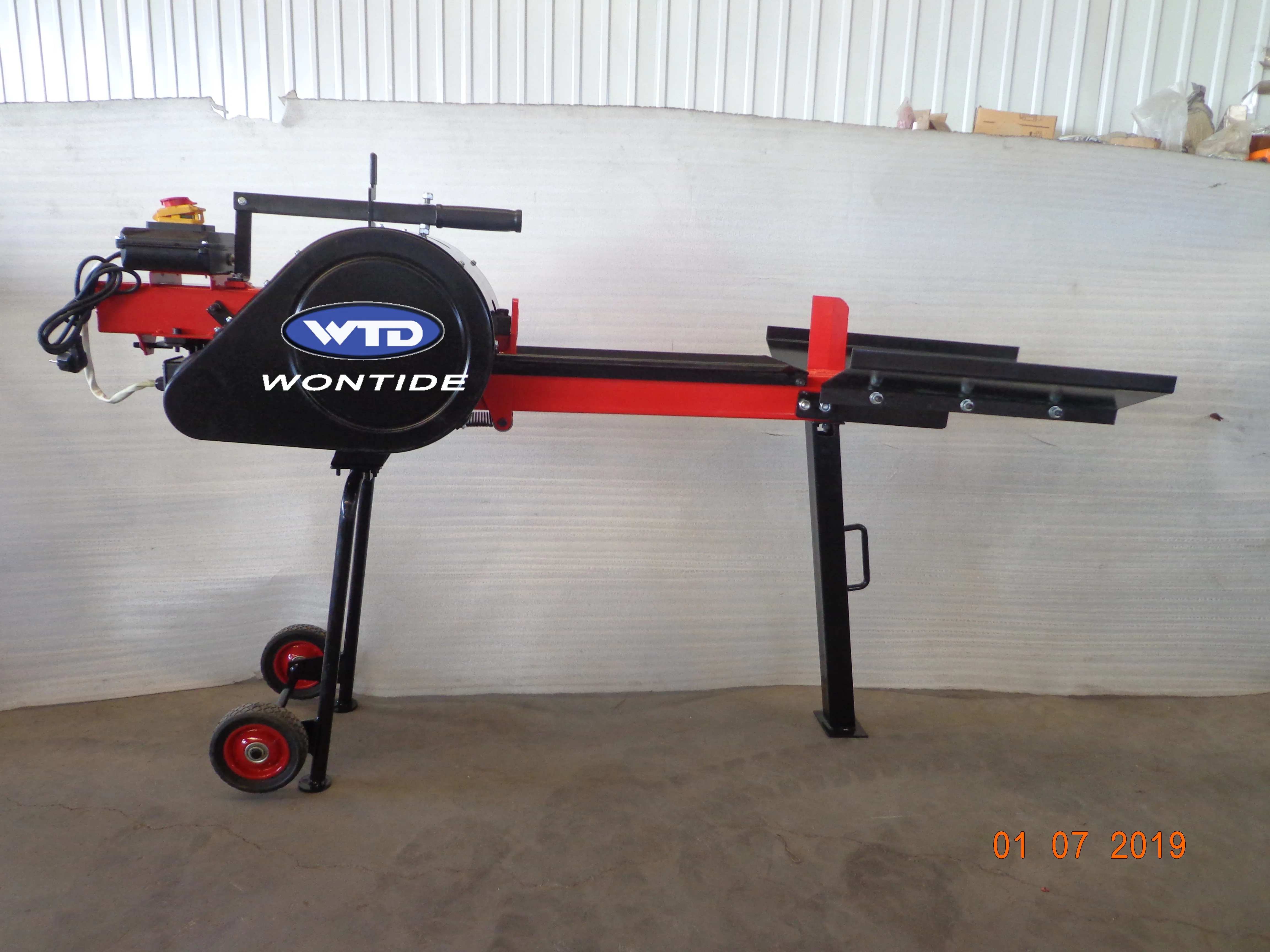 Wontide  Portable 10Ton Kinetic Fast Automatic Log Splitter with Electric Motor for Sale