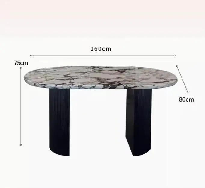 product customized luxury calacatta viola marble coffee table modern design style low plinth for living room-7