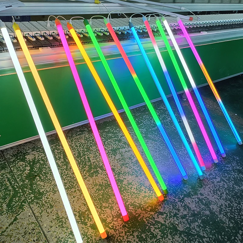 Ip6766 Ip65 пластиковая горячая Распродажа наружная Водонепроницаемая Рождественская елка многоцветная меняющая цвет Tube8 Азиатский зоопарк T8 светодиодная Rgb трубка