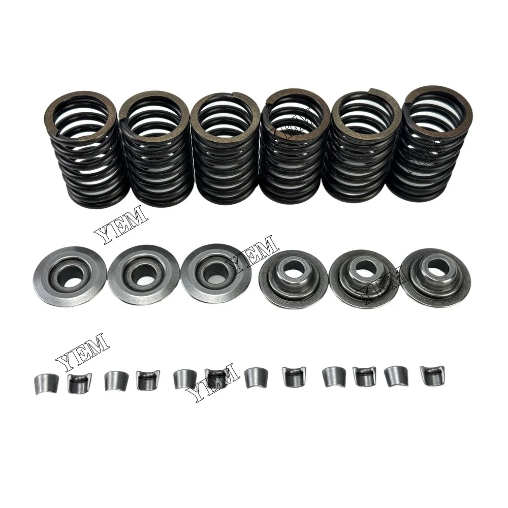 Compatible for Mitsubishi K3E Valve Spring Valve Spring Retainer Valve Cotter Engine Parts