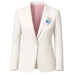 Customize Popular Autumn and Winter Fashion Single Button Knitted Solid Color Versatile Long Sleeved Blazer Women's Clothing