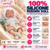 Beige Gingham Sleeping Baby