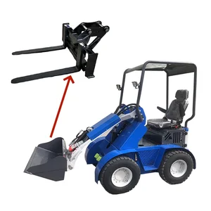 Wheel Loader 1 Ton Mini Front  Loader with Forklift Loader Mini