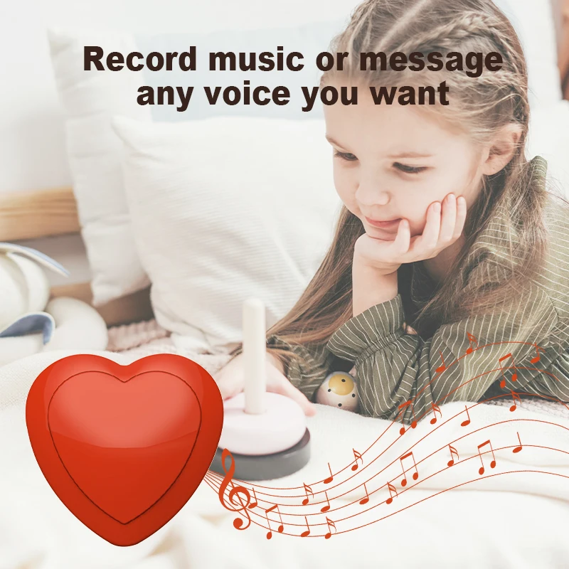 Mini Recordable Sound Chip for Toys Push Button Heartbeat Recorder Toy Recording Device