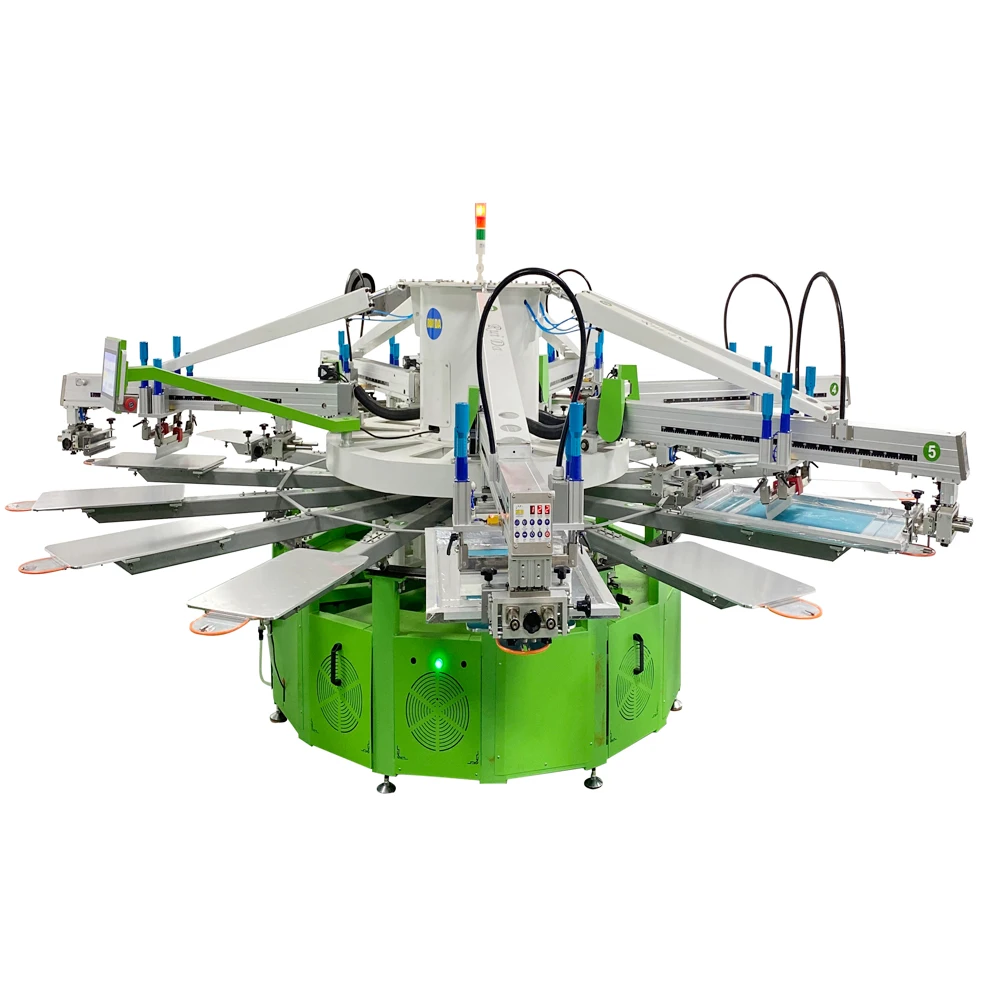 product 6 colors automatic oval screen printing machine-11