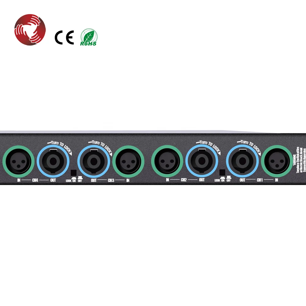 Class D Power Amplifier 4 Channels 600W 1u Digital Professional Audio Power Amplifiers