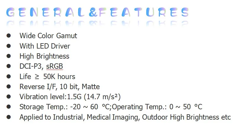 4K Industrial AUO lcd panel 27 inch outdoor high brightness G270ZAN01.1 UHD 3840(RGB)*2160 163 PPI 800 Nits Medical Imaging supplier