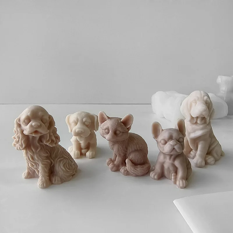 Angry Puppy Silicone Candle & Gum Drops Mold DIY Handmade Cake Tool manufacture