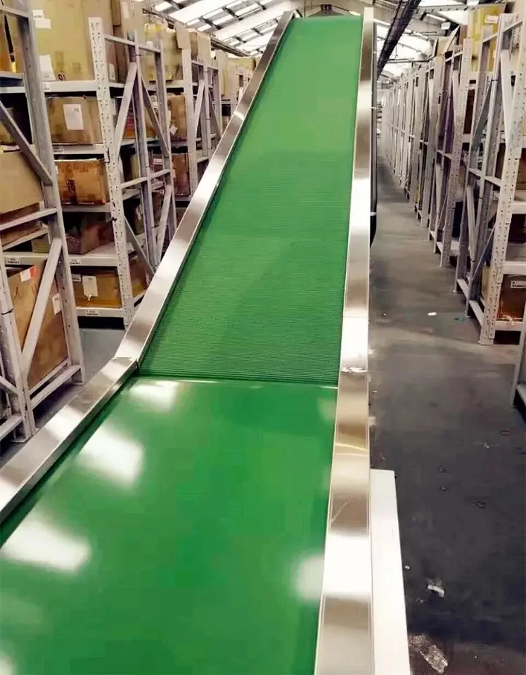 Hongrui Custom Pvc Green Flat Belt Conveyor / Conveyer System For Industrial Assembly