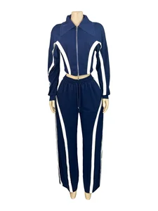 Dropshipping Wholesale Trendy Fall Winter 2026 S-2XL Warmly Boutique 2 Piece Tracksuit Set Women