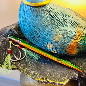Deep-Sea Slow-Roll Powerful Catch Large Heavy Metal Jig Night-Glow Long Strip Lure for Saltwater Fish 300g-500g – Metal Jig – view 5
