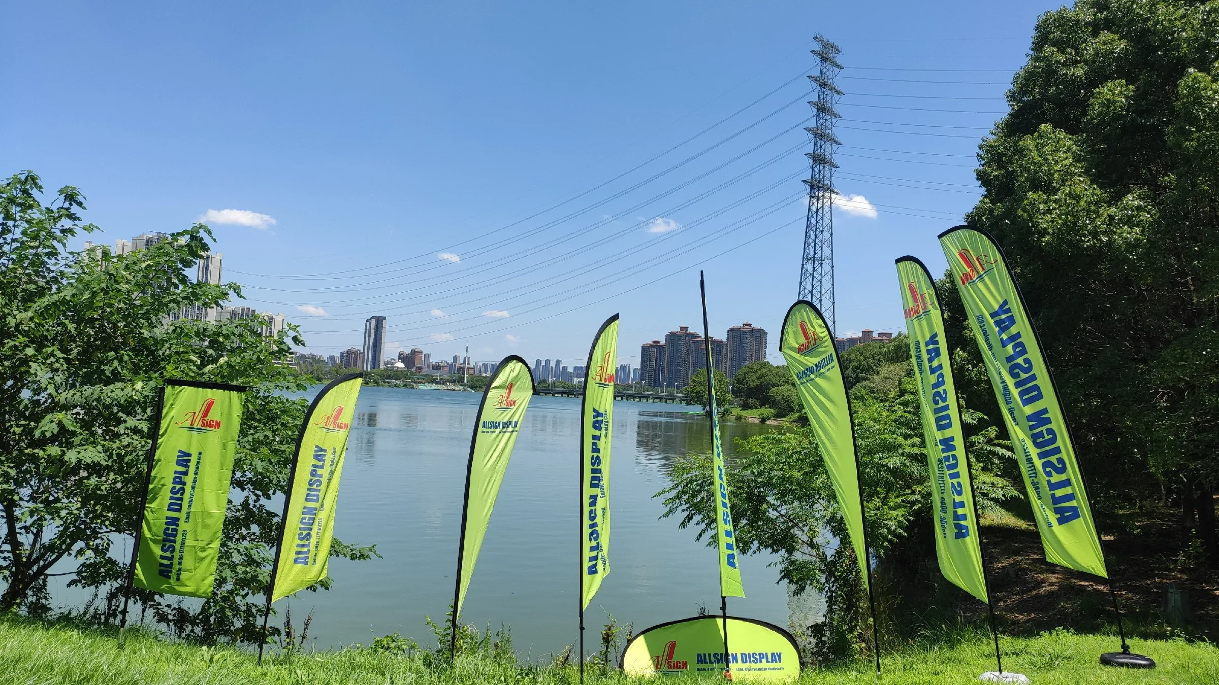 Flying Banner Flying Feather Flags Beach Banner Flag 3.45m Sports Flags