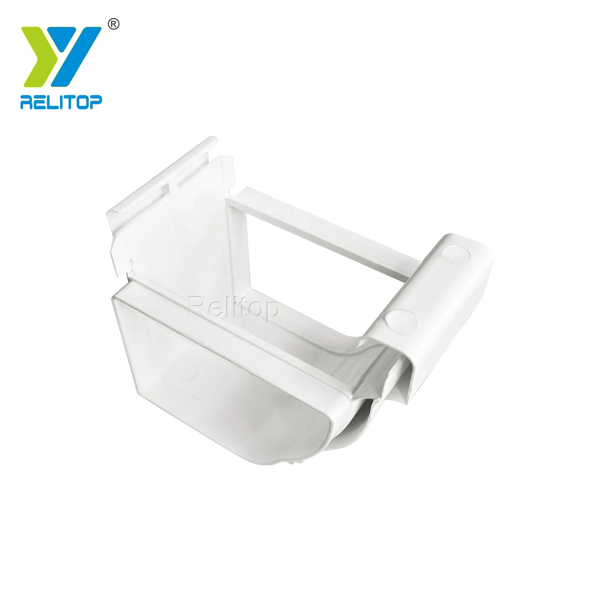 PVC 5.2" K Style Rain Gutters Overboard System Custom White Black Coffee Roof Guard Plastic Material Gutter System Roof Gutter