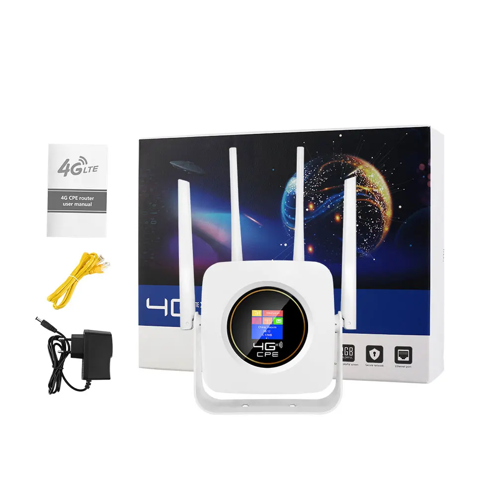 Global Bands Support 3000mAh Battery Dual External Antennas Portable 4G LTE CPE Router