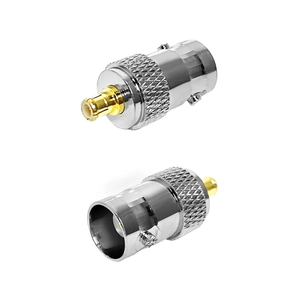 RF 50 Ohm Coaxial Adapter Straight BNC Female to MCX Male Coaxial Connector Adapter
