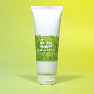 High Quality Cruelty-Free Tea Tree Anti-Acne Cleansing Gel Gentle for All Skin Types Deep Cleansing Facial Cleanser for Home Use