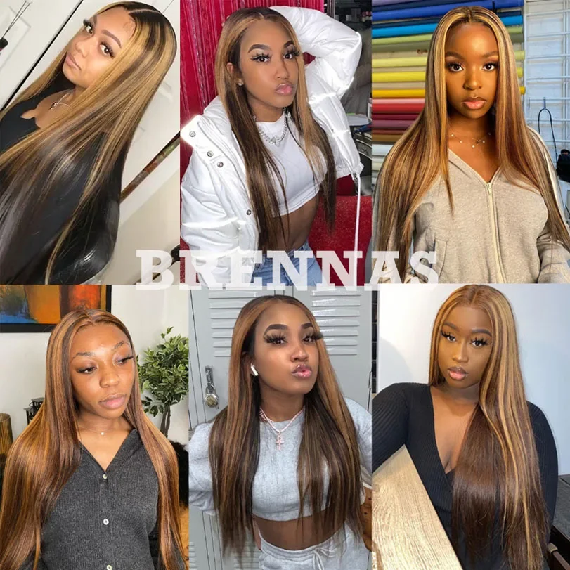 Topper per capelli umani vergini con meches piano 4 clip in capelli lisci base in seta per donne_voghion.com