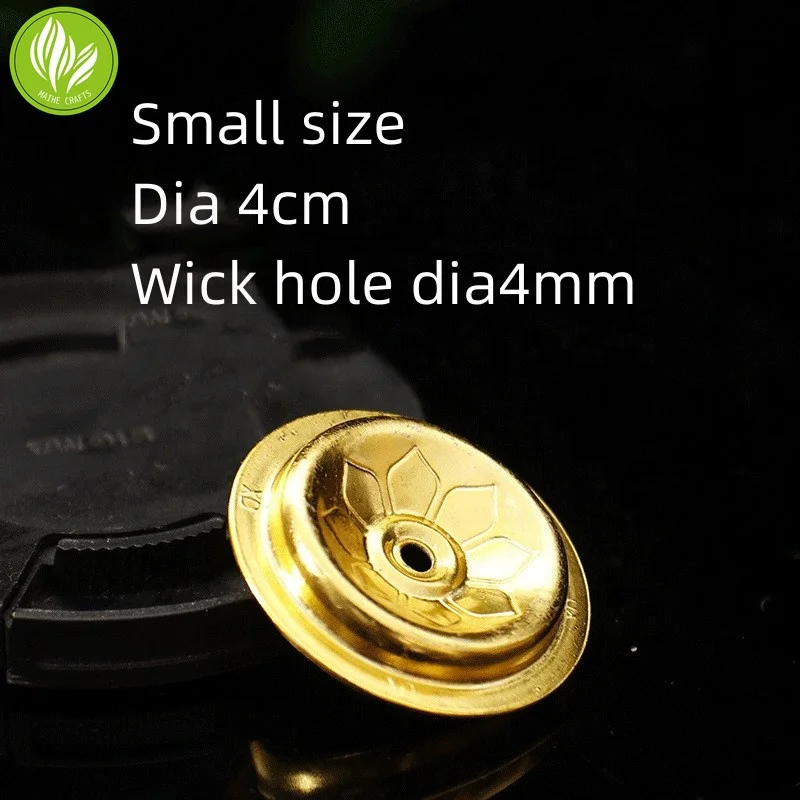 Aluminum Floating Holders for Oil Lamps Dia 4cm Wick Centering Devices for Temple Oil Lamps