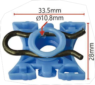 Factory Direct Stock QGC-P034 Blue Brake Bleeder Screw Dust Caps 1000pcs/Bag Plastic Window Regulator Sliding Clip New