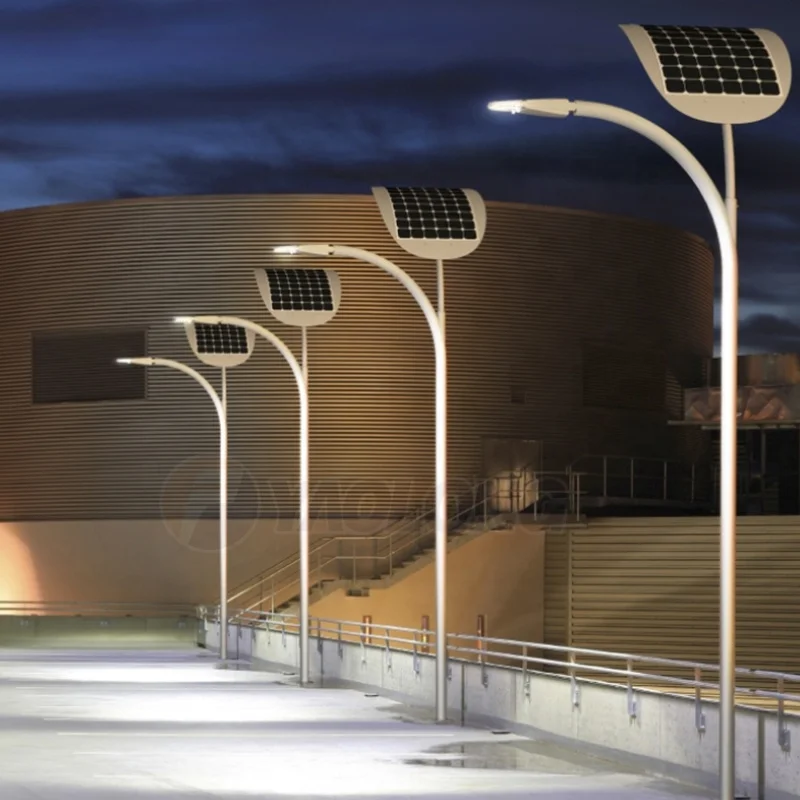 Yaolong 6M 8M 9M 12M Stainless Steel Outdoor Led Solar Garden Street Light With Poles Iron Road Lamp Pole