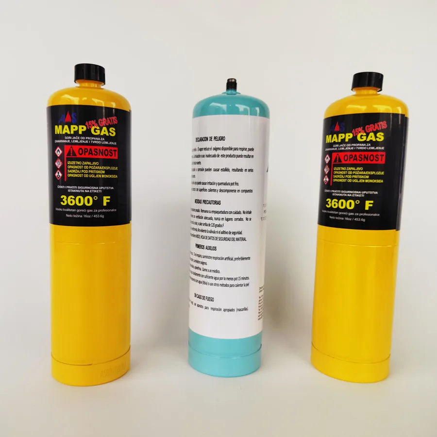 DOT Certificate 3600F Mapp Gas Cylinder for Welding Handheld Torches Map-PRO Gas Cylinder