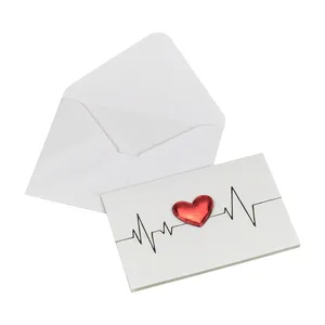 Custom 3D Paper Gifts Creative Collapsible Handwritten Confession Card for Valentine's Day Offset Printing
