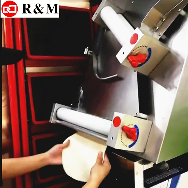 RM Commercial Automatic Electric Table Top Pizza Dough Sheeter Pizza Dough Sheeter Machine Rolling Pizza Sheeter Roller Machine - Image 5