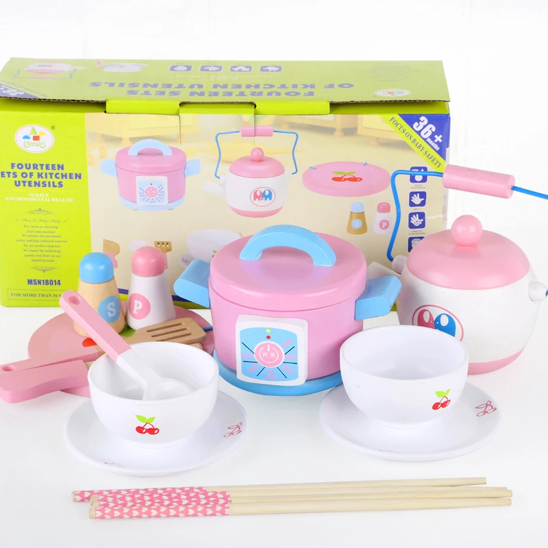 pink toy kitchen utensils