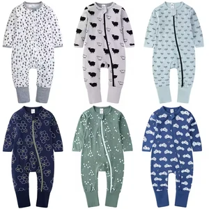 Wholesale One Pieces Anti-Slip Baby Clothes Pattern Playsuits Jumpsuit Baby Sleepwear Pajamas Rompers