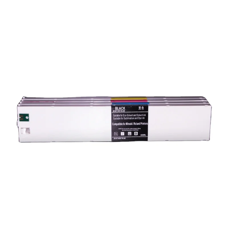 Ocbestjet Eco Sol Max совместимый чернильный картридж 440 мл 4 вида цветов для Roland RF 640 млрд 20 RS-540 VS-640 полный тест печати принтера