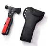 red aluminum-handled axe with hammer-hard nylon bag